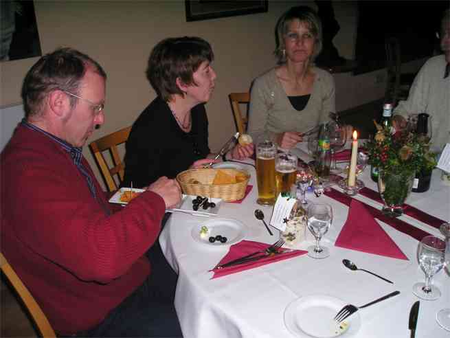 Weihnachtsfeier 2007. Foto TCBS / Rolf Fraedrich