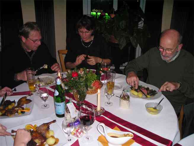 Weihnachtsfeier 2007. Foto TCBS / Rolf Fraedrich