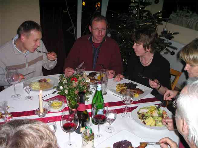 Weihnachtsfeier 2007. Foto TCBS / Rolf Fraedrich