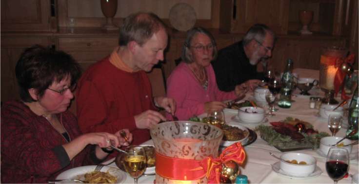 Weihnachtsfeier 2008. Foto TCBS / Rolf Fraedrich