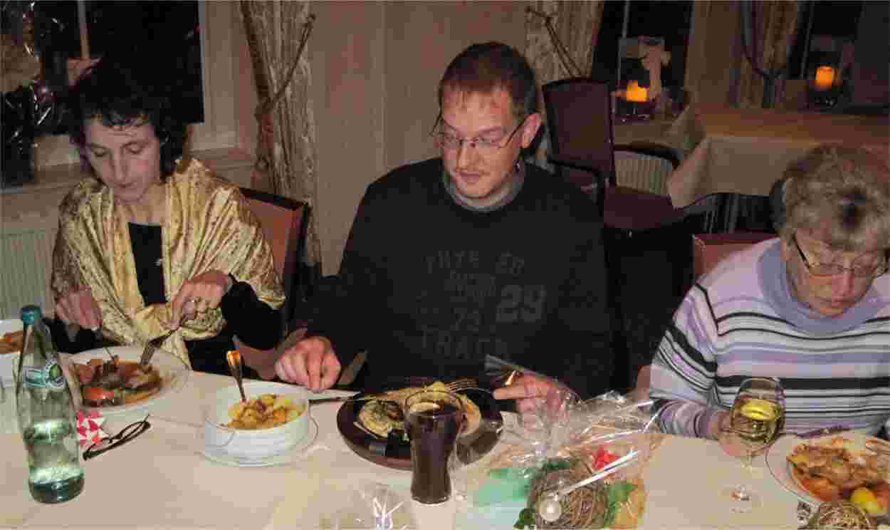 Weihnachtsfeier 2009. Foto TCBS / Rolf Fraedrich