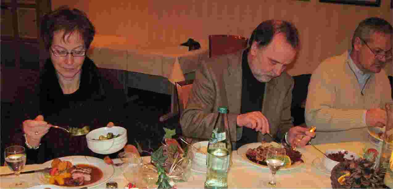 Weihnachtsfeier 2009. Foto TCBS / Rolf Fraedrich