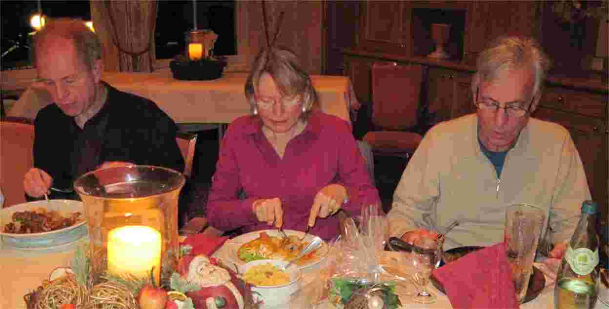 Weihnachtsfeier 2009. Foto TCBS / Rolf Fraedrich