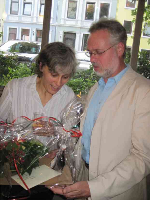 Begrung Pastorin Lieberum. Foto TCBS