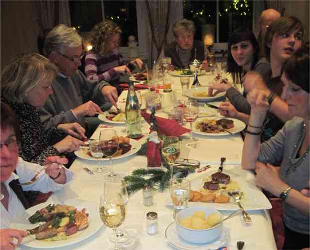 Weihnachtsfeier 2010. Foto TCBS / Rolf Fraedrich