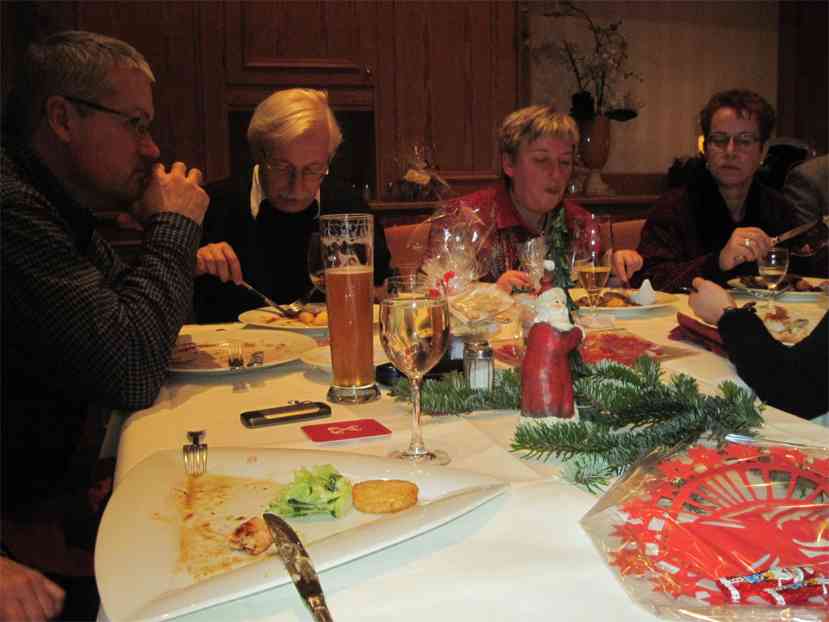 Weihnachtsfeier 2010. Foto TCBS / Rolf Fraedrich