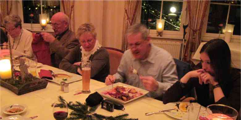 2011 Weihnachtsfeier. Foto TCBS / Rolf Fraedrich