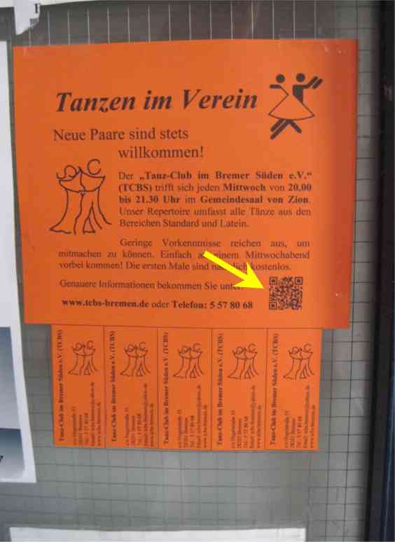 TCBS-Plakat. Foto TCBS / Rolf Fraedrich