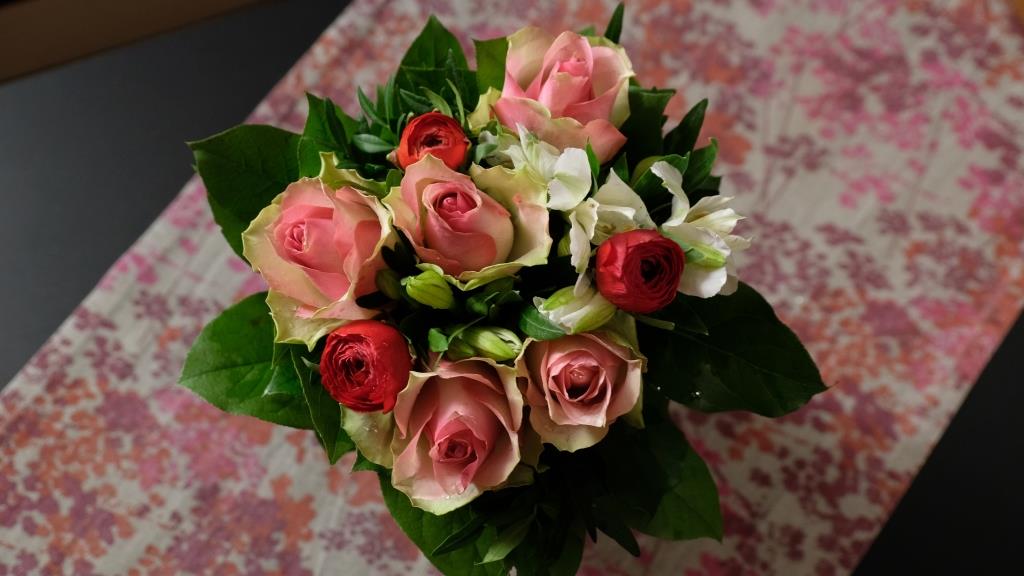 Blumenstrau fr die bestandene DTSA-Abnahme